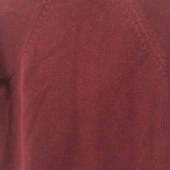 Ann Taylor Sz. S 100% Cashmere Burgundy Turtleneck Sweater Tunic - Picture 9 of 11